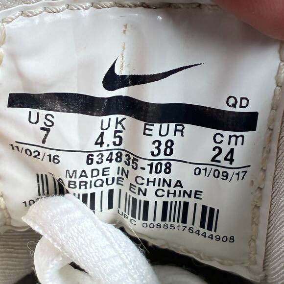 Nike Air Huarache Light Bone Lace Up Running Shoes 634835-108 Women's Size 7 - Picture 9 of 10